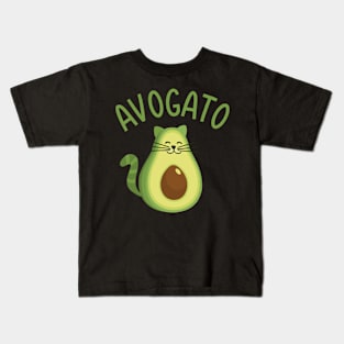 Funny avogato cat for avocado lover and Cinco de Mayo Kids T-Shirt
